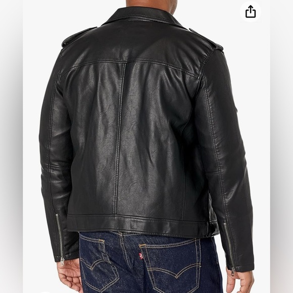 Levi's Men's Faux Leather Motorcycle Jacket - Picture 2 of 9